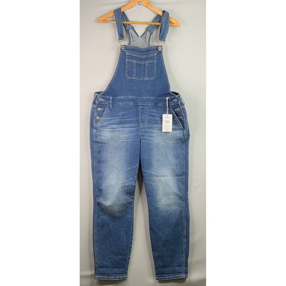 Torrid Denim Overalls Crop Jeans Plus Size Denim Women's Adjustable - Picture 1 of 11